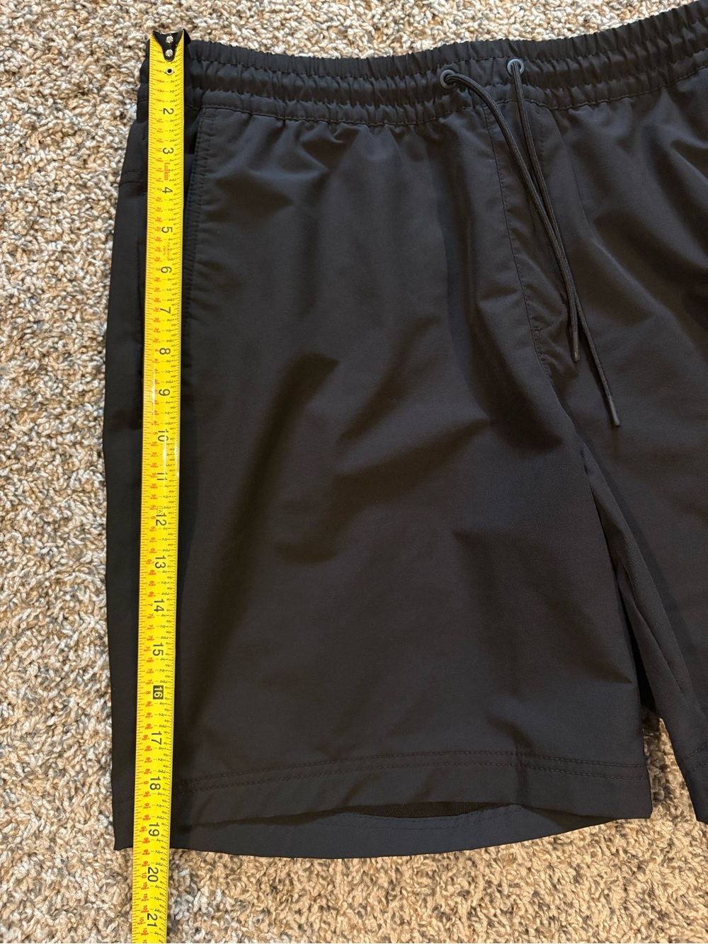 Old Navy Size Large Tall Black Athletic Shorts 8” Inseam - Picture 5 of 6